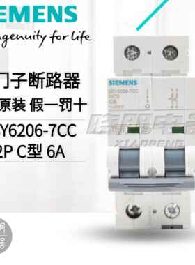 全新原装正品西门子小型断路器2P6A 5SY6206-7CC 空开 5SY62067CC