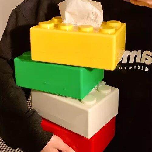 Cross-border cute colorful building block desktop coffee tab