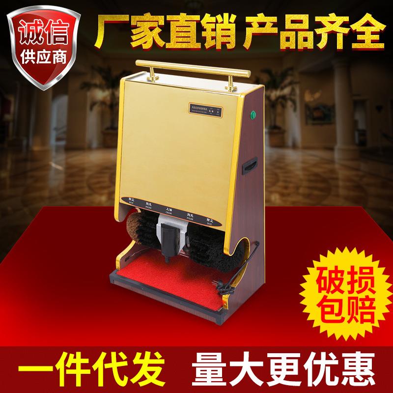 全自动擦鞋机公用酒店家用感应擦鞋器带屏广告电动毛刷擦皮鞋机图片