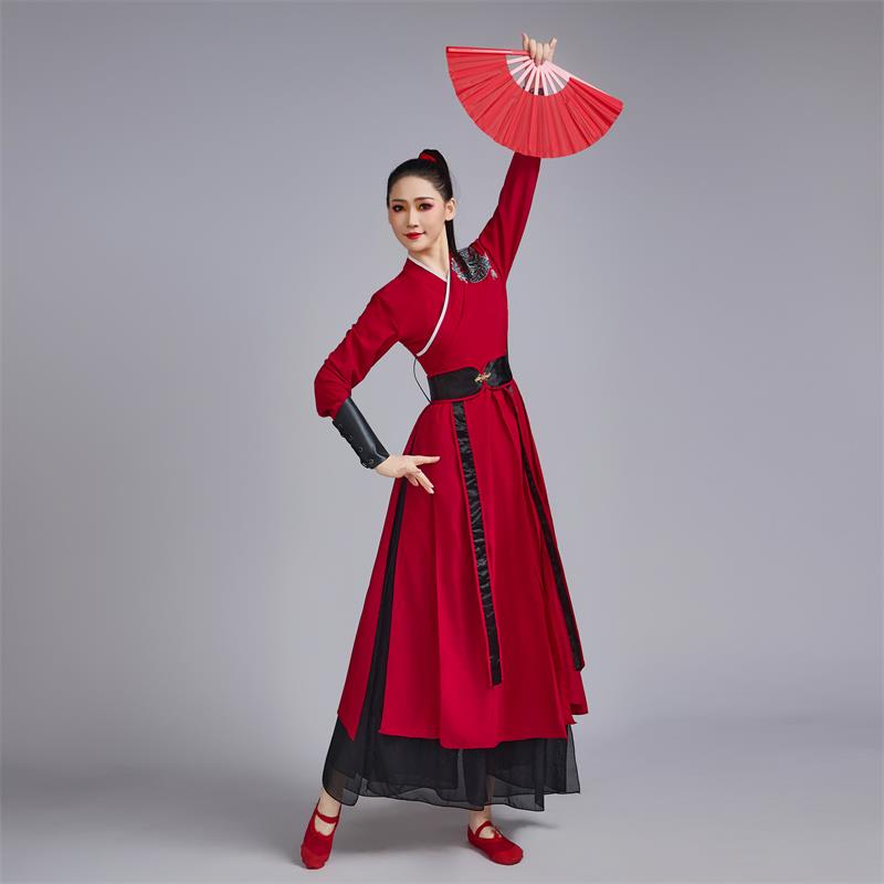 正品雪吟演出服古典舞蹈女中国舞考太极剑功练服古装侠艺客风龙表