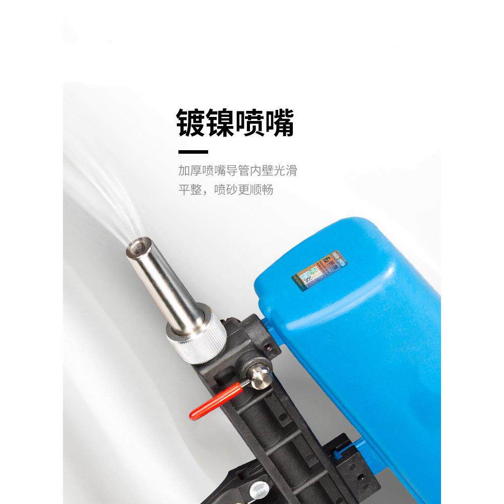 小型移动式喷砂机喷沙除锈抛光设备手动高压喷砂罐喷丸水喷打沙机
