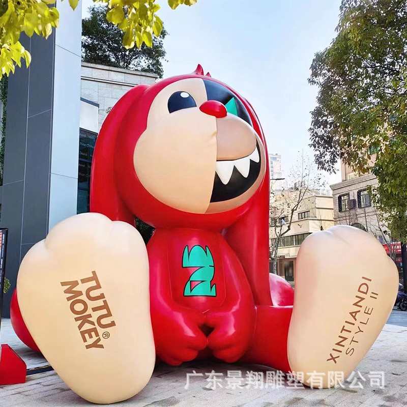 大型玻璃钢卡通雕塑户外园林小品游乐园景观模型商场人物美陈摆件