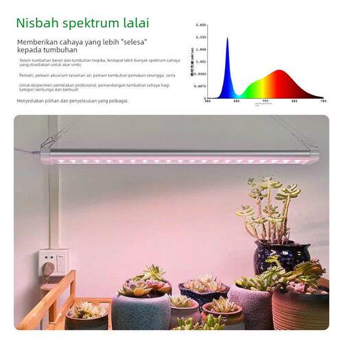 全光谱LED植物补光灯--透镜款多肉植物上色专用补光灯淡紫色光