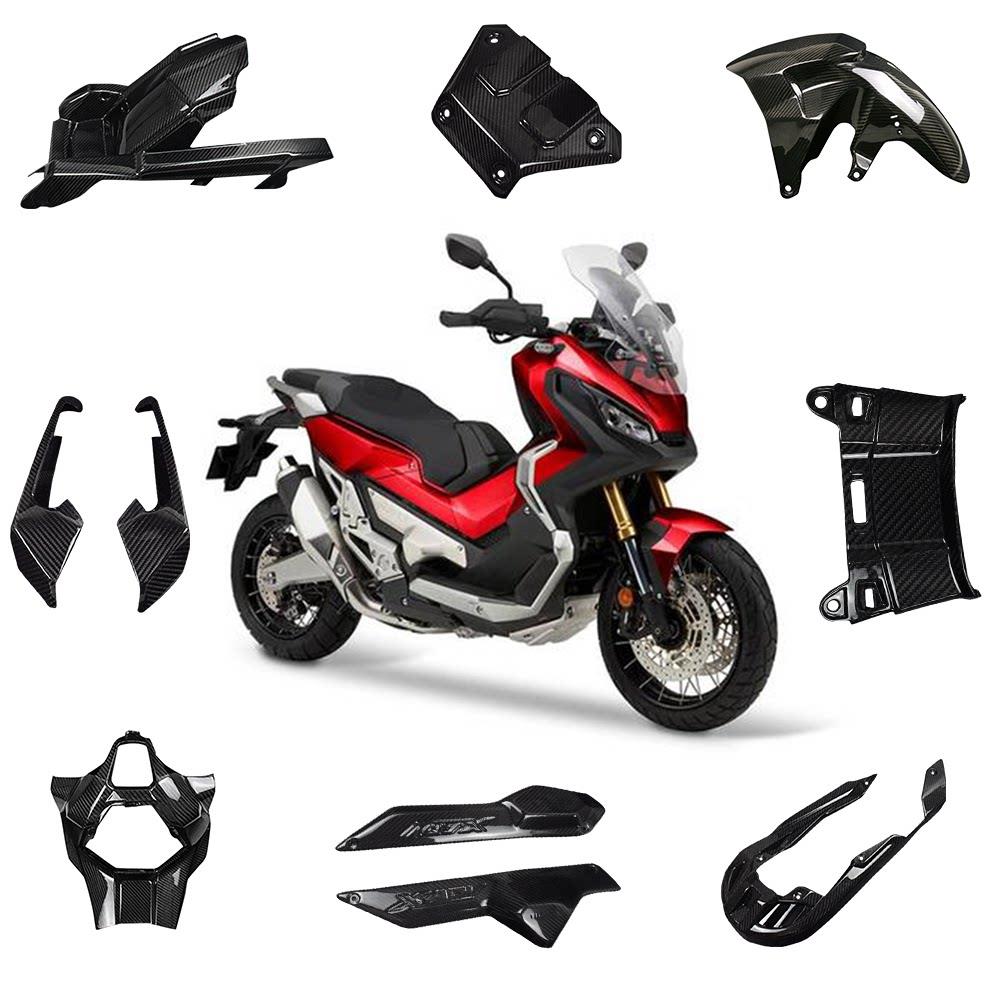 适用机车配件 XADV 750 全套碳纤维改装件 外壳 前后挡泥板