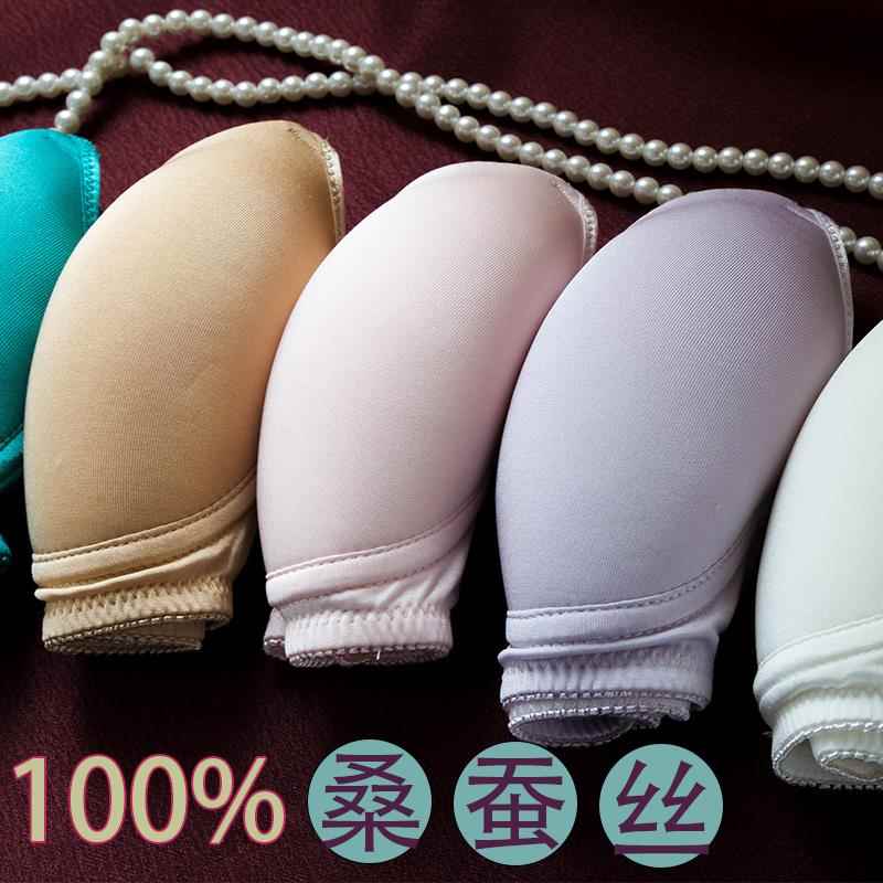 真丝内衣女无钢圈薄款文胸超薄睡眠文胸舒适真丝文胸桑蚕丝简约