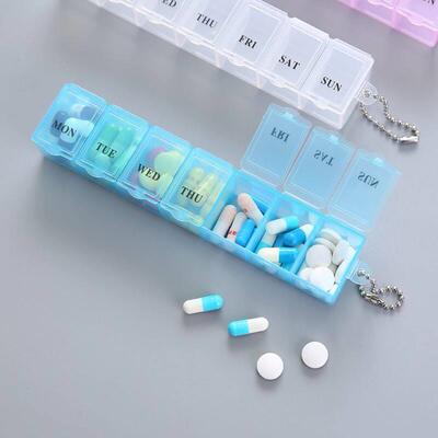 Pill Box Holder Weekly Medicine Storage Organizer Container