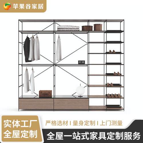 多规格实木衣柜全屋整体衣柜 简约双面卧室衣柜现代简约全屋衣柜