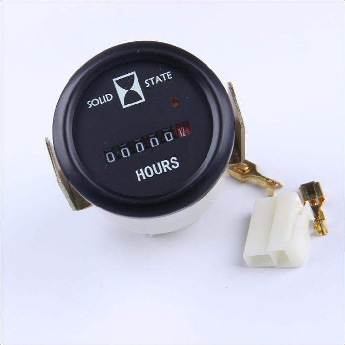 康明斯发电机计时器3035766时间运行表 记时表24V计时表