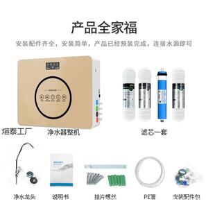 渗纯水透机净水器家用直饮净饮机通用快捷 厨下反724式 滤芯除水垢