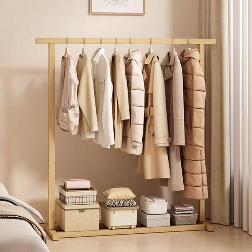 Solid Wood Freestanding Coat Rack, Indoor Wooden Clothes Han