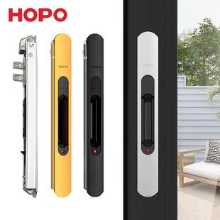 HOPO好博铝合金拉门锁阳台厨房门锁条锁一字锁推拉窗锁436MA锁