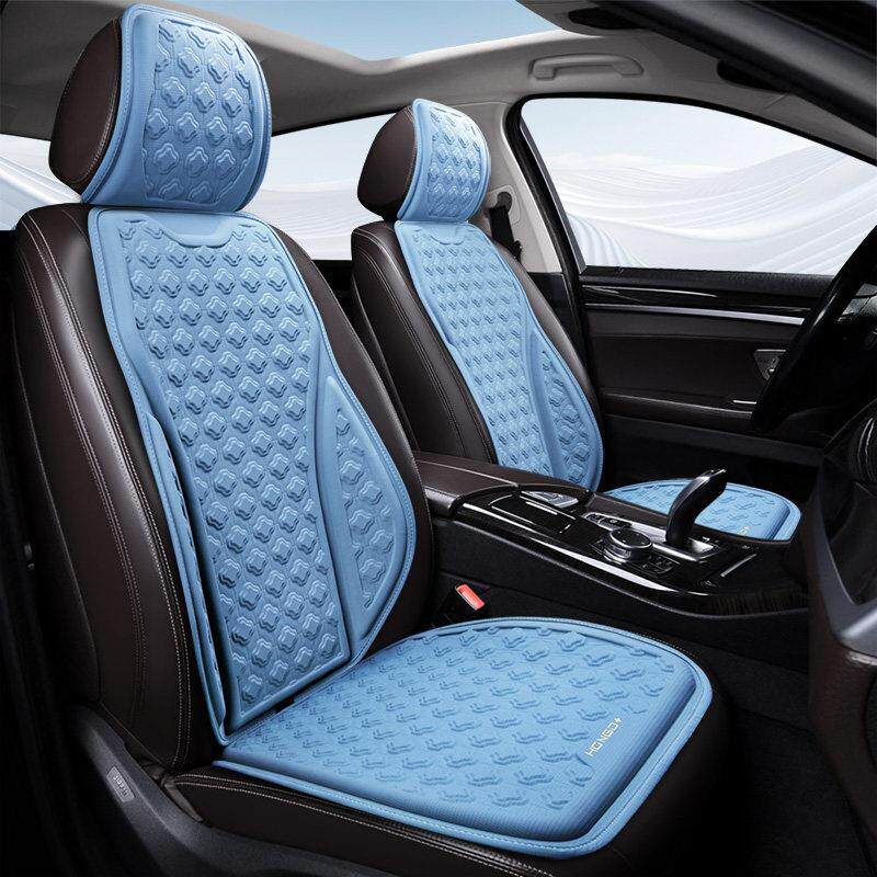 汽车坐垫夏季蜂窝凝胶冰丝前排单座办公室座垫矽胶透气凉屁垫货车