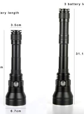 新款p70二电代DP70潜水手电筒聚光率照明800700功流明量显大示手