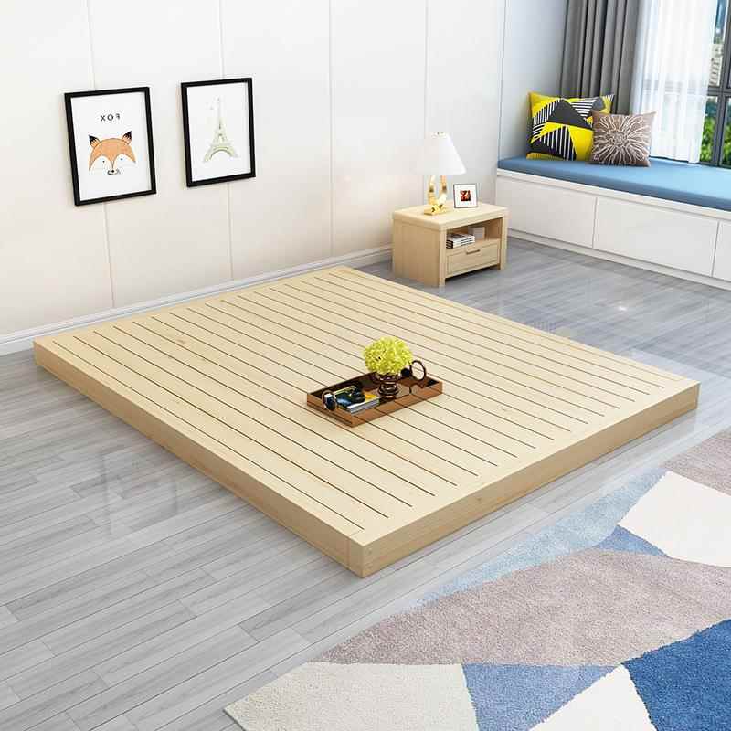 榻米床实MKC房木床架儿童房室排骨架客榻厅卧女孩房小间全屋地台