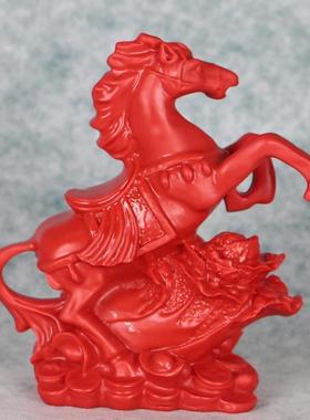 红朱砂上发财VZD摆客件装饰品客马厅新款百财旺宅厅玄关摆件饰装