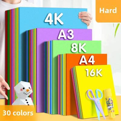 A4 Colored Cardstock Thickened Hard Paper Handmade Craft Mat