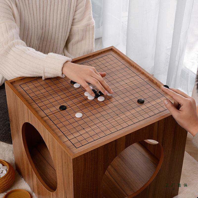 棋盘桌中国象棋围棋两用棋桌双面小茶台家用榻榻米飘窗五子棋桌子