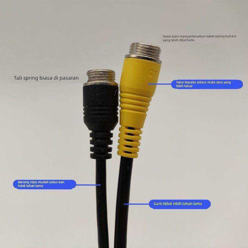 货车挂车监控航空头延长线弹簧线公母5米10米车载视频录像机专用,电子/电工,视频线,淘宝优惠券,粉丝福利购,淘宝优惠卷