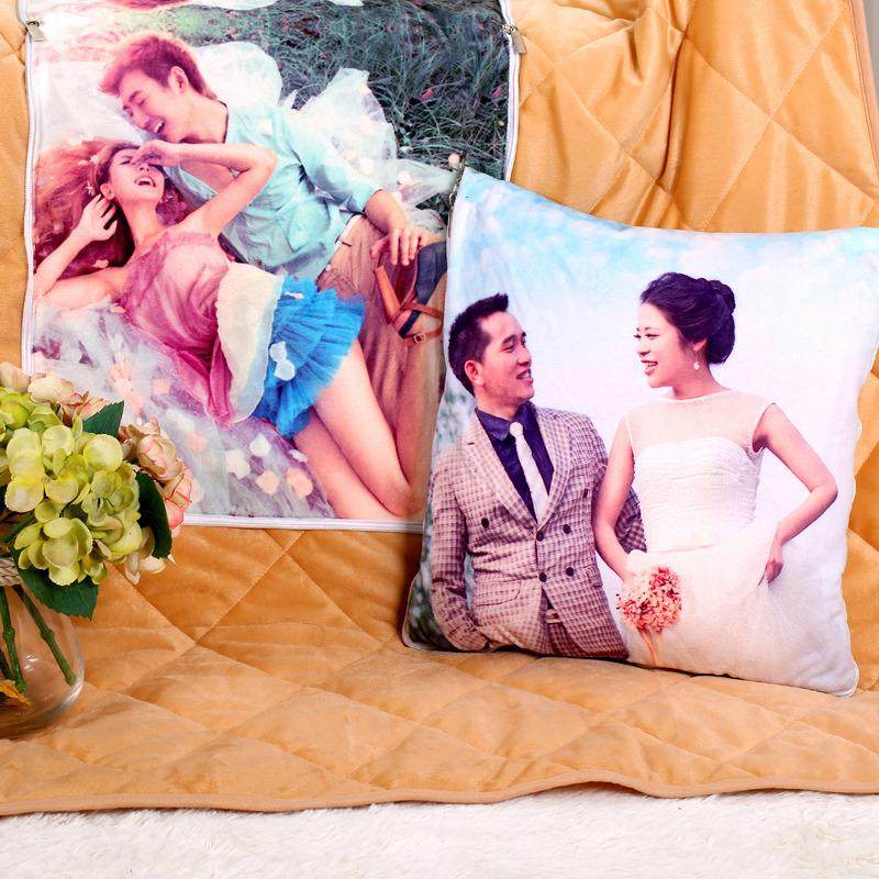 多功能抱枕被子 双面照片定制来图定做两用diy个性创意汽车靠枕垫