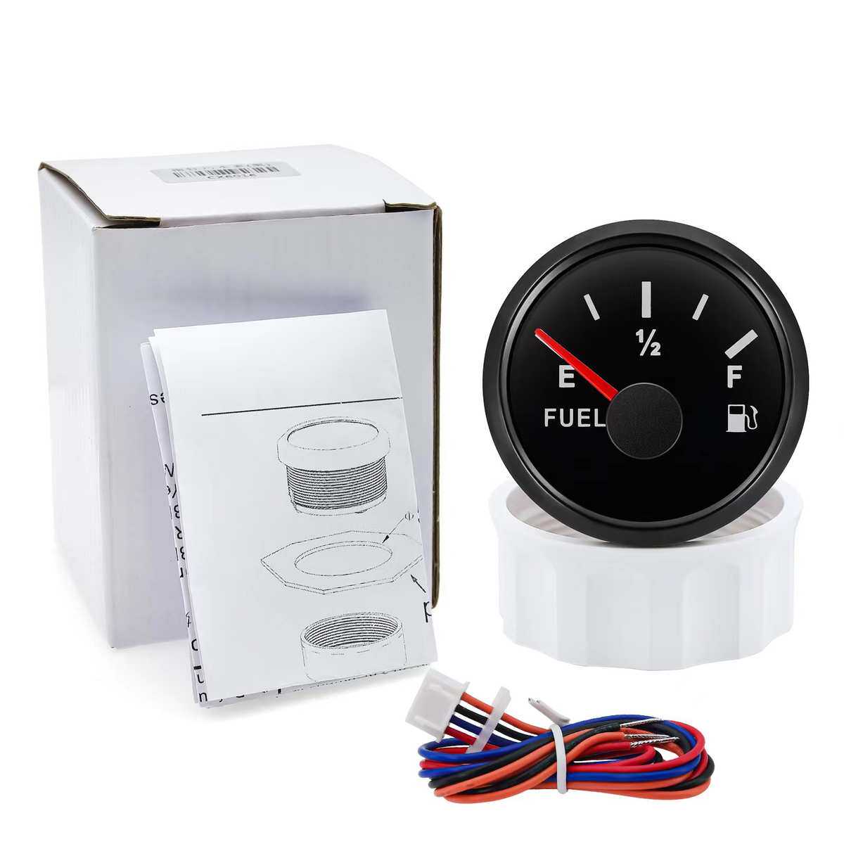 批发房车游艇船水箱油箱仪表52mm指针数显式电阻液位水位表油位表