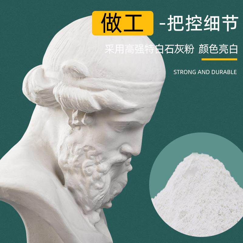 石膏像哲学家柏拉图人物写生素描头像美术教具石膏模型雕塑摆件