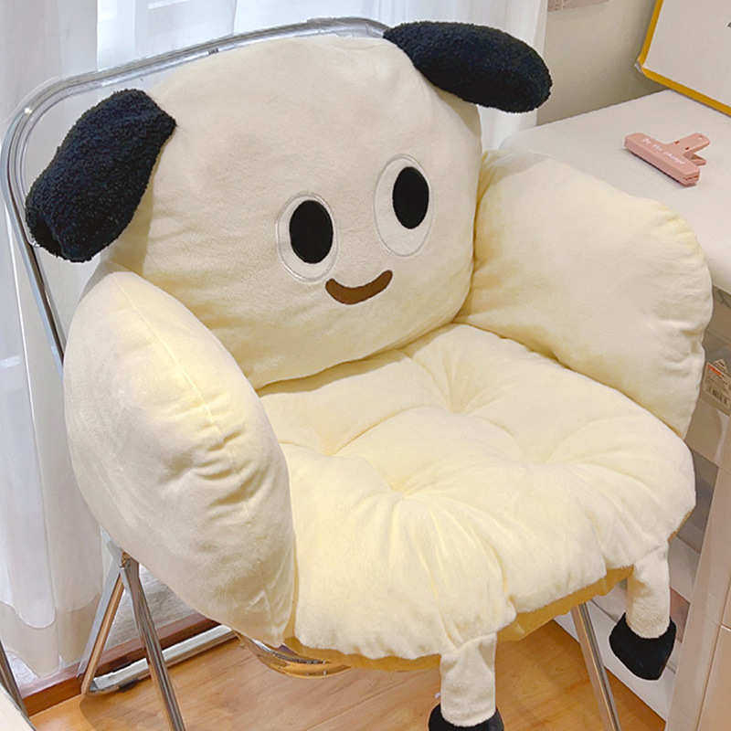 软萌椅子坐垫靠背一体办公室久坐腰靠垫飘窗座垫学生宿舍椅垫屁垫,居家布艺,沙发套,淘宝优惠券,粉丝福利购,淘宝优惠卷
