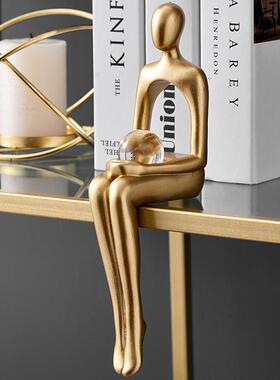 抽象人物摆件书柜装饰品办公室书架酒柜摆设乔迁礼品创意北欧风