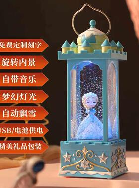 耶诞节送女生音乐盒可旋转飘雪芭蕾舞女孩子生日礼物女童八音盒