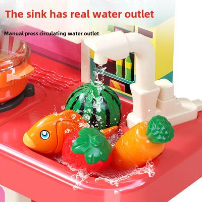 cheap playing kitchen set toys girls boys gift kids cooking