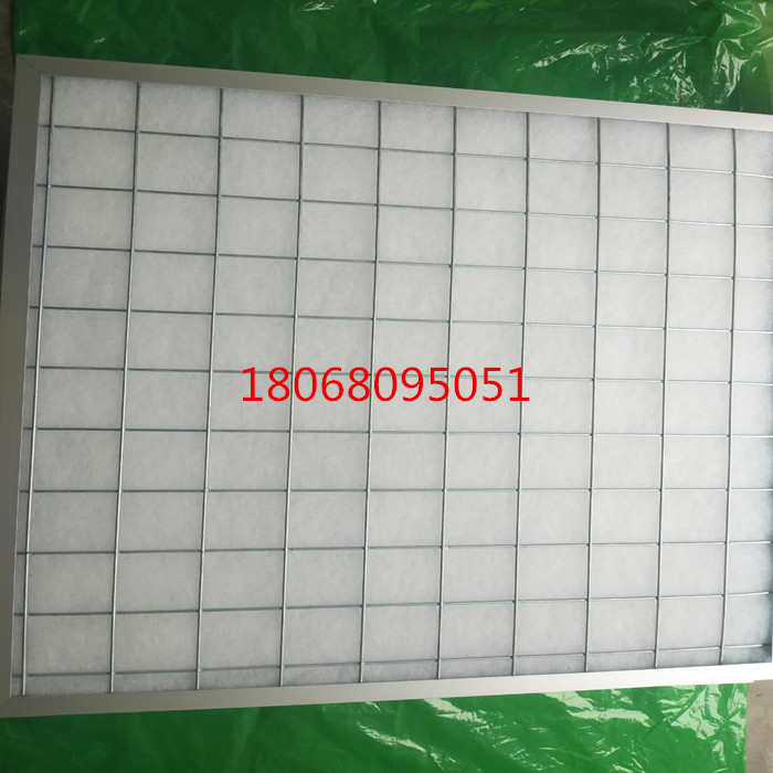 龙骨架初效棉效率G3 G4 空气过滤棉过滤器字母架铝合金框过滤器波