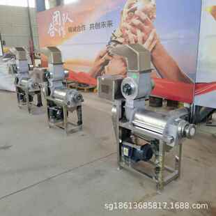 大型不锈钢果蔬压榨机 商用柑橘生姜榨汁 苹果刺梨螺旋破碎打汁机