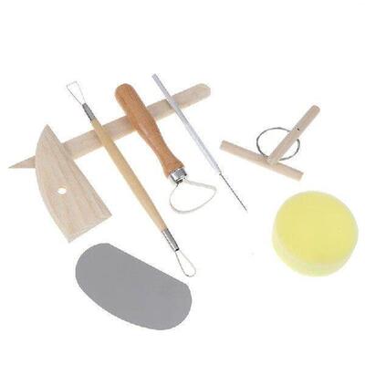 8pcs Pottery Clay Tool Set Pottery Ceramics Molding Tools