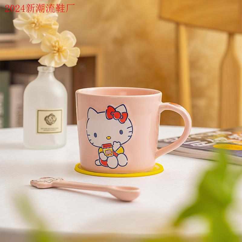 古杰士三丽鸥陶瓷马克杯帕恰狗儿童可爱卡通水杯子家用茶杯