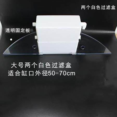 高档圆鱼缸过器陶圆缸圆柱造景氧气泵外置小形型滤家用过瓷滤棉静