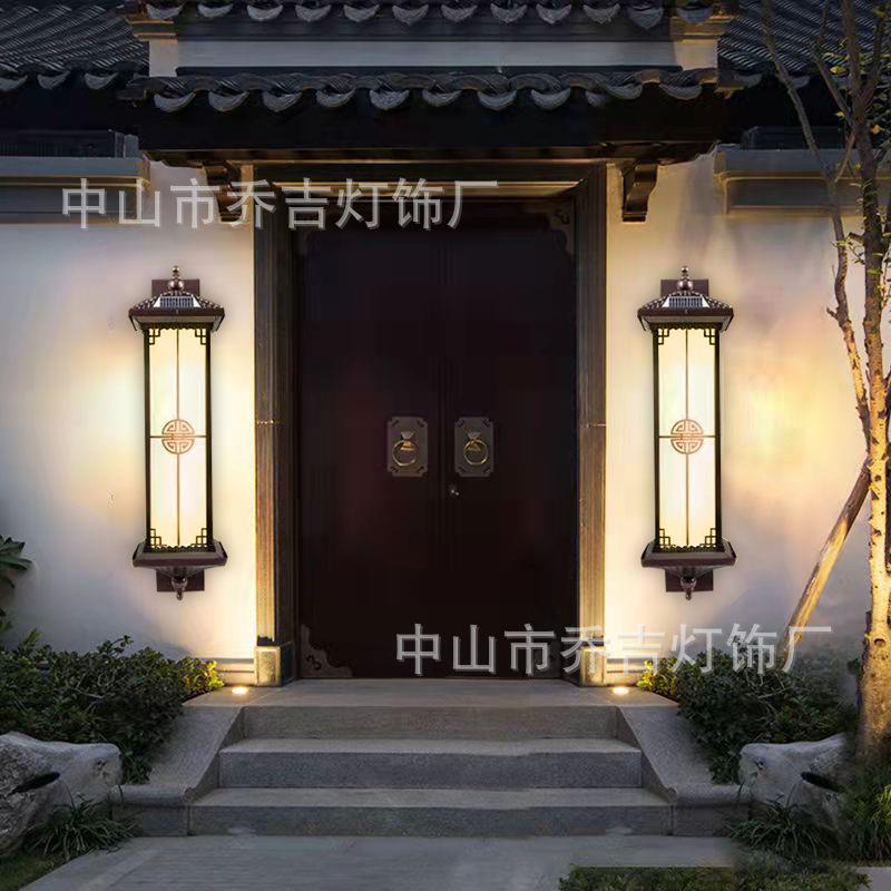 太壁阳能中式家灯用户外室外露台墙壁花园别双喜临门墅防水led院