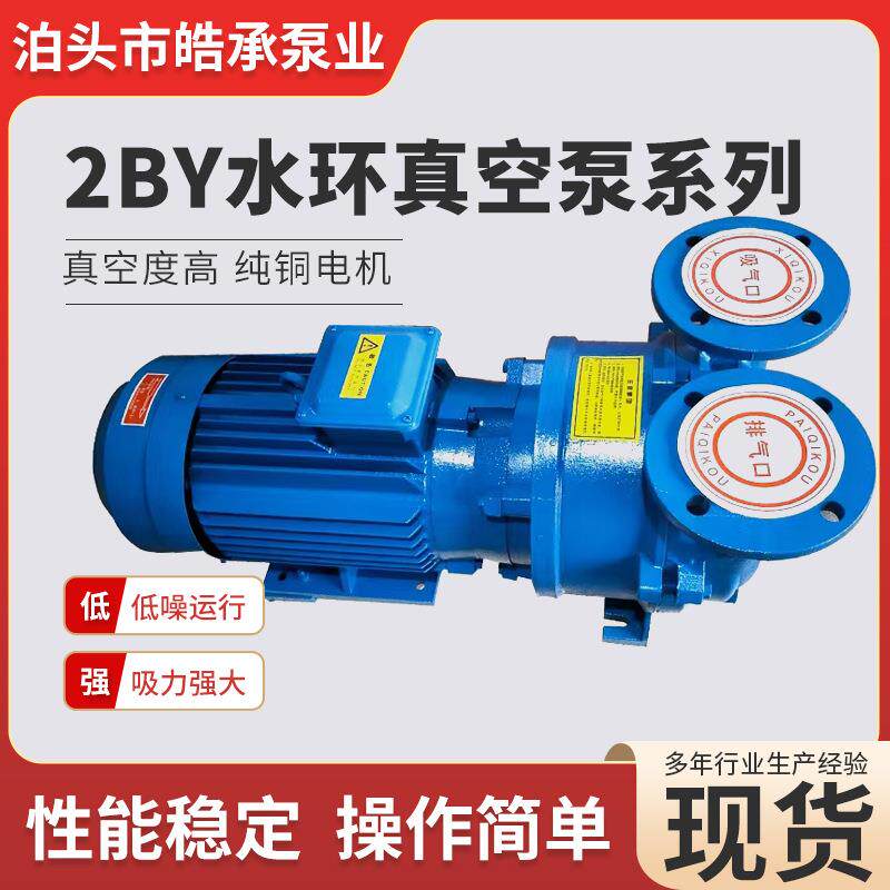 2BY系列水环式真空泵铸铁不锈钢材质可配备防爆电机防爆认证抽水