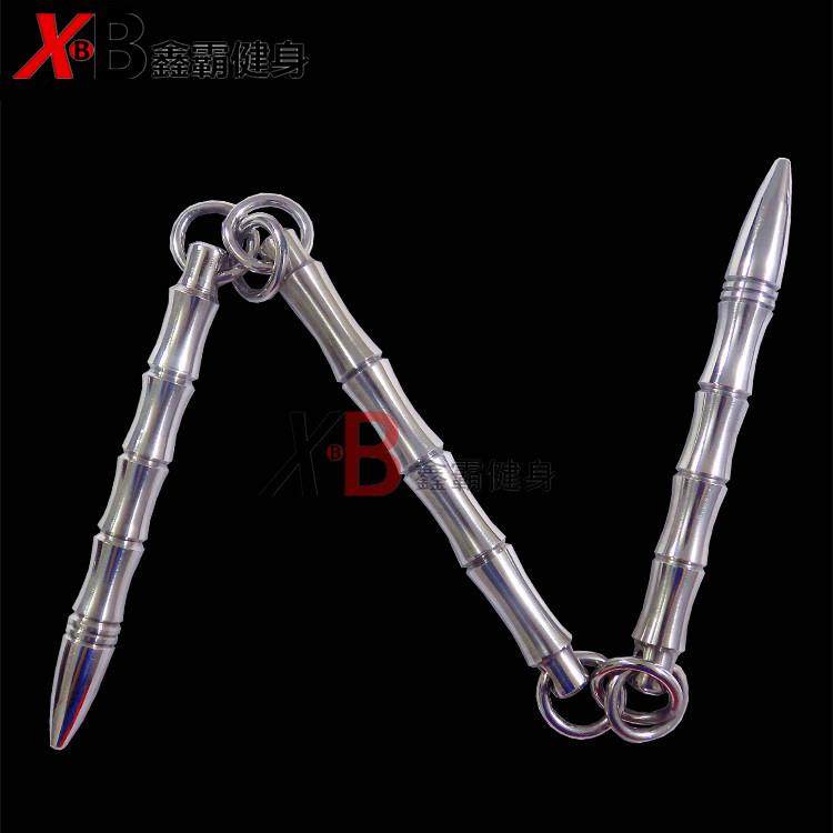 高档防身便携式鞭不锈实心实战三截三节鞭棍鞭武术软袖兵器袖鞭钢