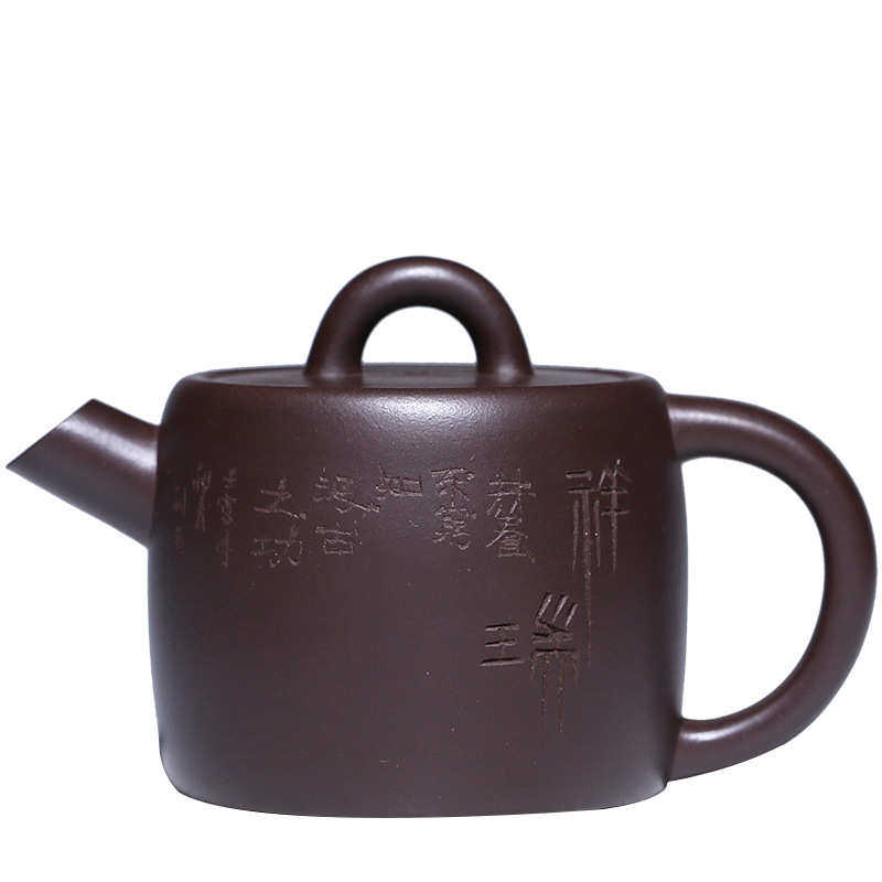 源头直供 紫砂壶手工茶壶宜兴原矿老紫泥炮嘴井栏壶功夫茶具批发