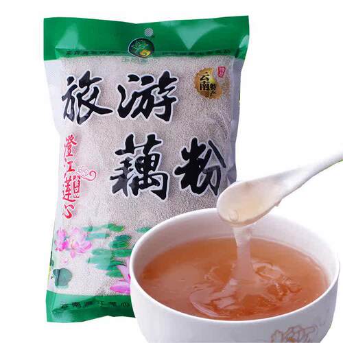 澄江藕粉500g袋红枣藕粉旅游藕粉抚仙湖颗粒速溶袋装藕粉