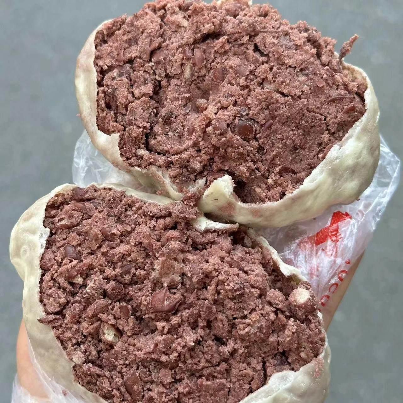纸皮红豆包薄皮包子纸皮豆沙老式红豆馅手工豆包枣泥红包豆馒红头