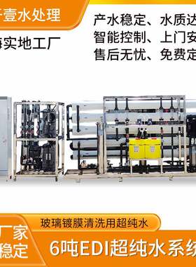 玻璃镀膜用超纯水设备反渗透去离子水机edi上海厂家反水机全自动