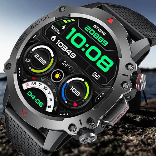 Canmixs Smart Watch men GPS motion track Sports watches Blue