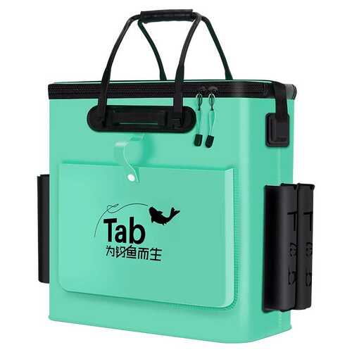 Tab活鱼桶鱼护桶钓鱼桶新款鱼箱多功能加厚钓鱼水桶折叠装鱼桶