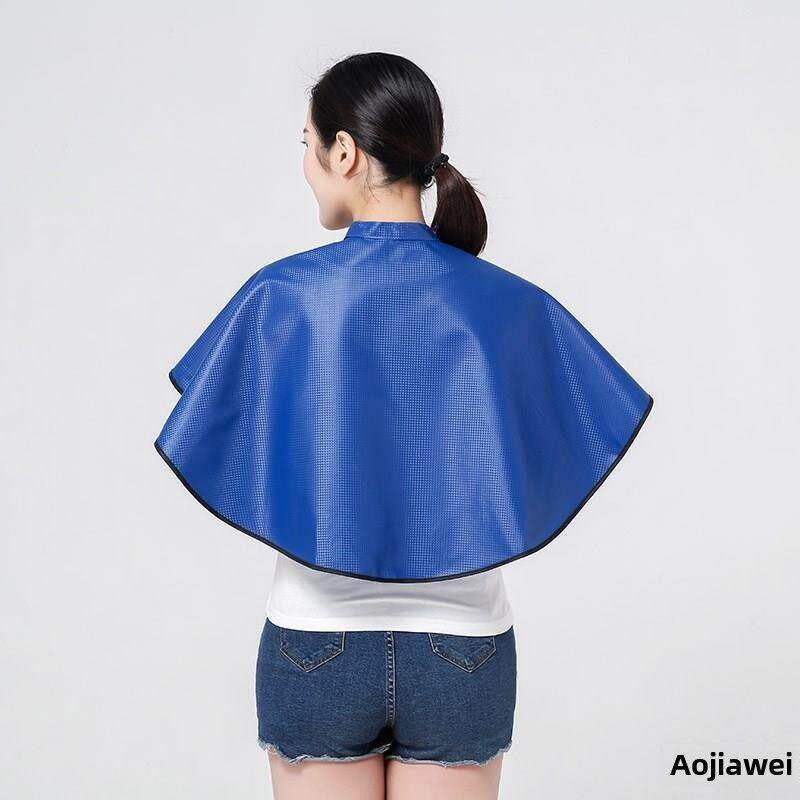洗头防水披肩隔水围脖客人老人大儿童染发家用透气烫染发焗油围布