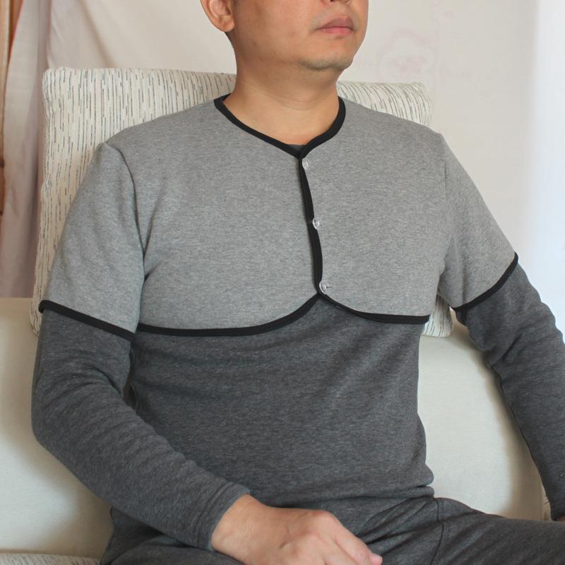 坎肩男士护肩防寒周肩炎背心中老年棉加绒秋冬睡觉护肩膀护背保暖