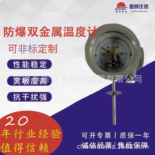 WSS-480 WSS-481 WSS-485 双金属温度计热套式双金属温度计