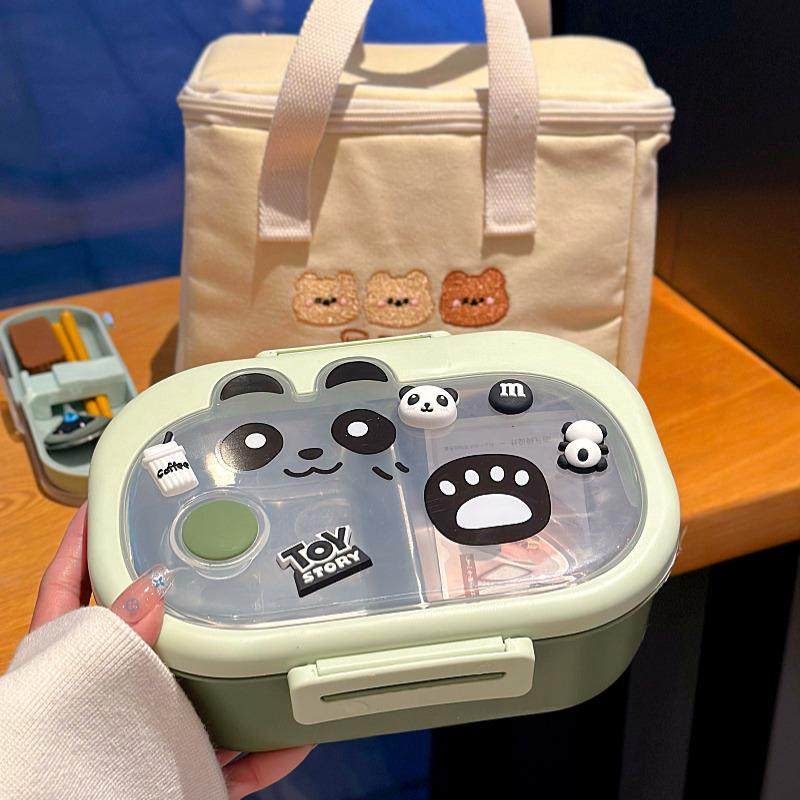 卡通可爱保温饭盒男女学生专用两格304不锈钢便当盒套装打饭神器,餐饮具,饭盒/保温桶/保温提锅,淘宝优惠券,粉丝福利购,淘宝优惠卷