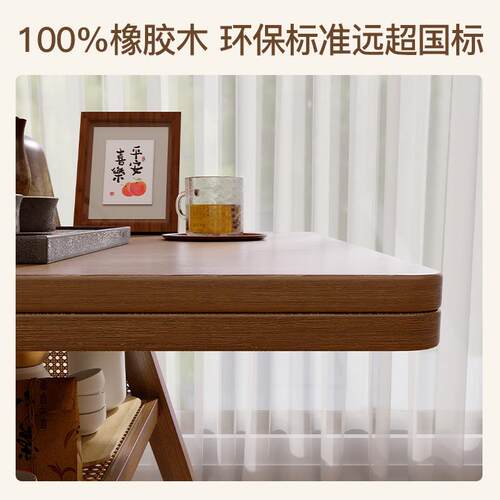 实木阳台小茶桌2025新款家用喝茶休闲桌椅组合一桌两椅茶台泡茶桌