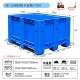 大型卡板箱箱塑料箱式 托盘叉板大车折叠特号周HTY转加厚中转围箱
