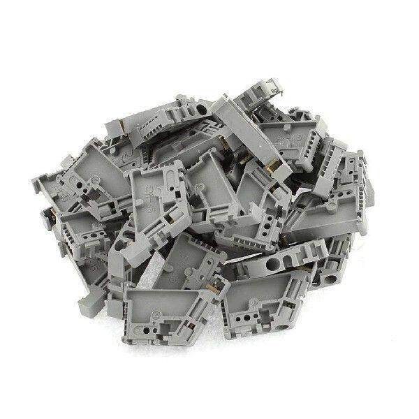 50Pcs 35mm DIN Rail Terminal B End Stopper Mounting